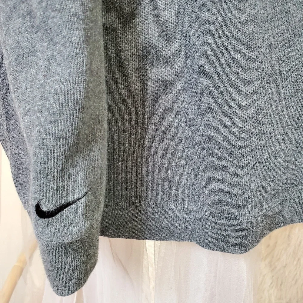 Nike Golf Dri-Fit 1/4 Zip Long Sleeve Knit Pullover Athleisure Size XL Gray